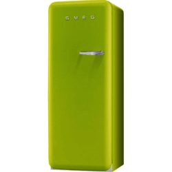 Smeg FAB28YVE1 60cm 'Retro Style' Fridge and Ice Box in Lime Green with Left Hand Hinge